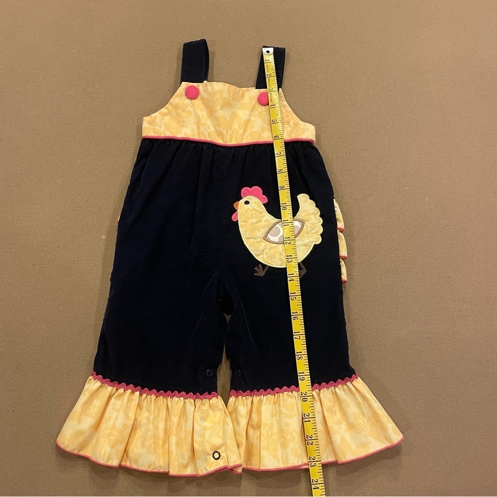 Shrimp & Grits Kids Corduroy Chicken Girls Jumper Size 6M - Picture 10 of 11